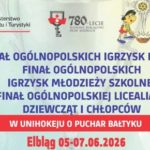 OFSS: Ogólnopolskie ID, IMS i Licealiada w unihokeju dziewcząt i chłopców 5-7.06.2026 Elbląg
